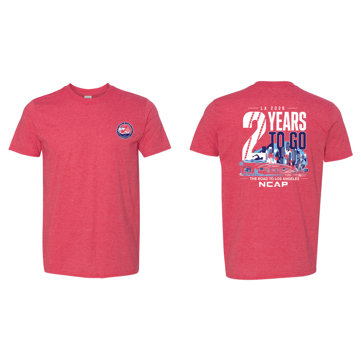 2026 - 2027 Heather Red "Road to LA" Tee