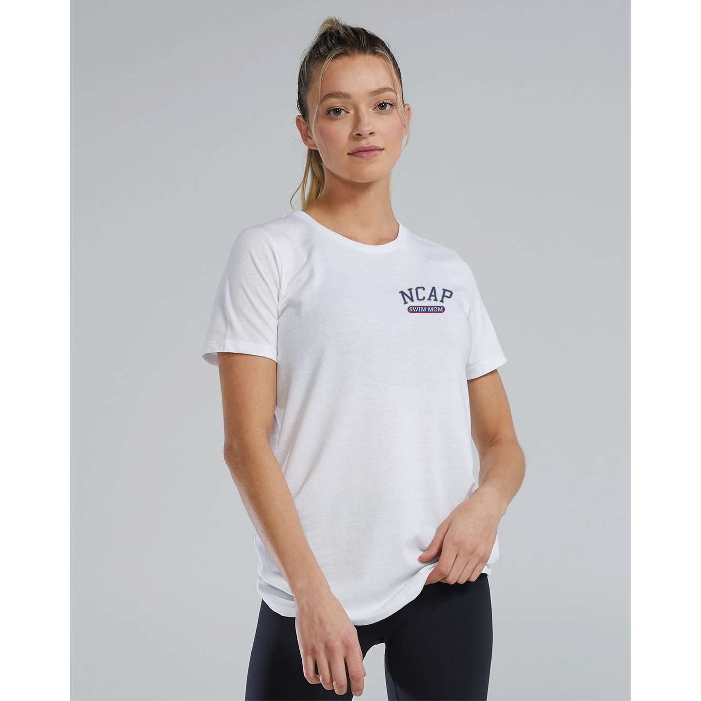 NCAP Swim Mom TYR Ultrasoft Tech Tee - Retro Logo