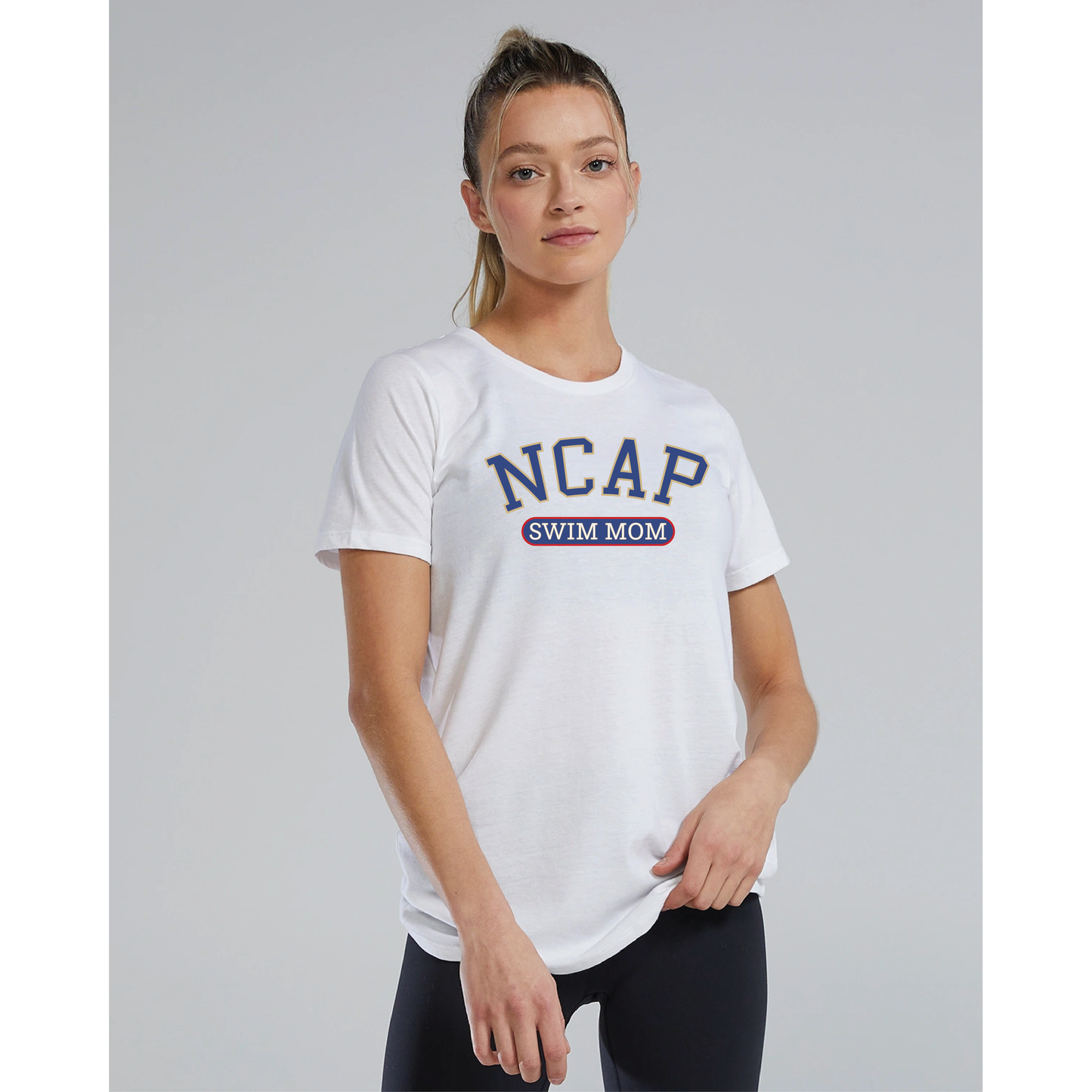 NCAP Swim Mom TYR Ultrasoft Tech Tee - Big Logo