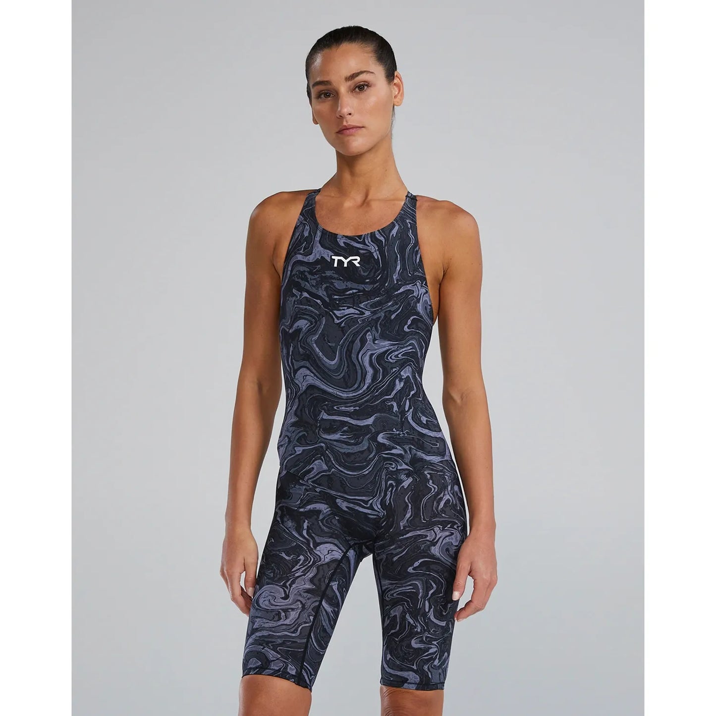 TYR Women's Thresher Open Back - Hyperblitz - Titanium