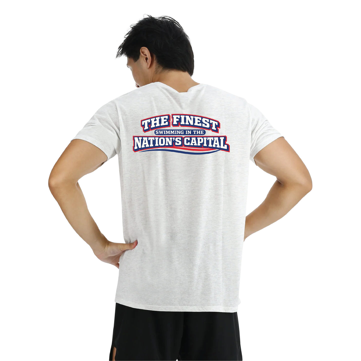 NCAP TYR Ash Heather "Finest Swimming" Tee