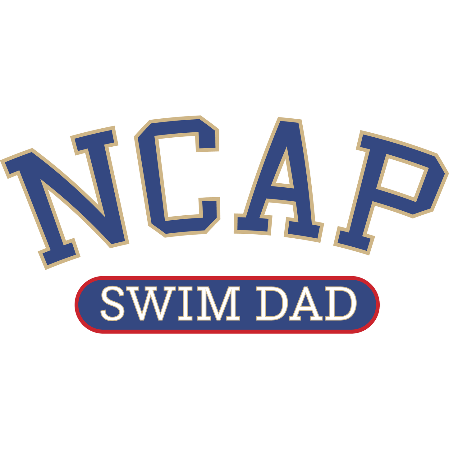 NCAP Swim Dad TYR Ultrasoft Tech Tee - Big Logo