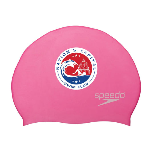 NCAP Pink Silicone Swim Cap