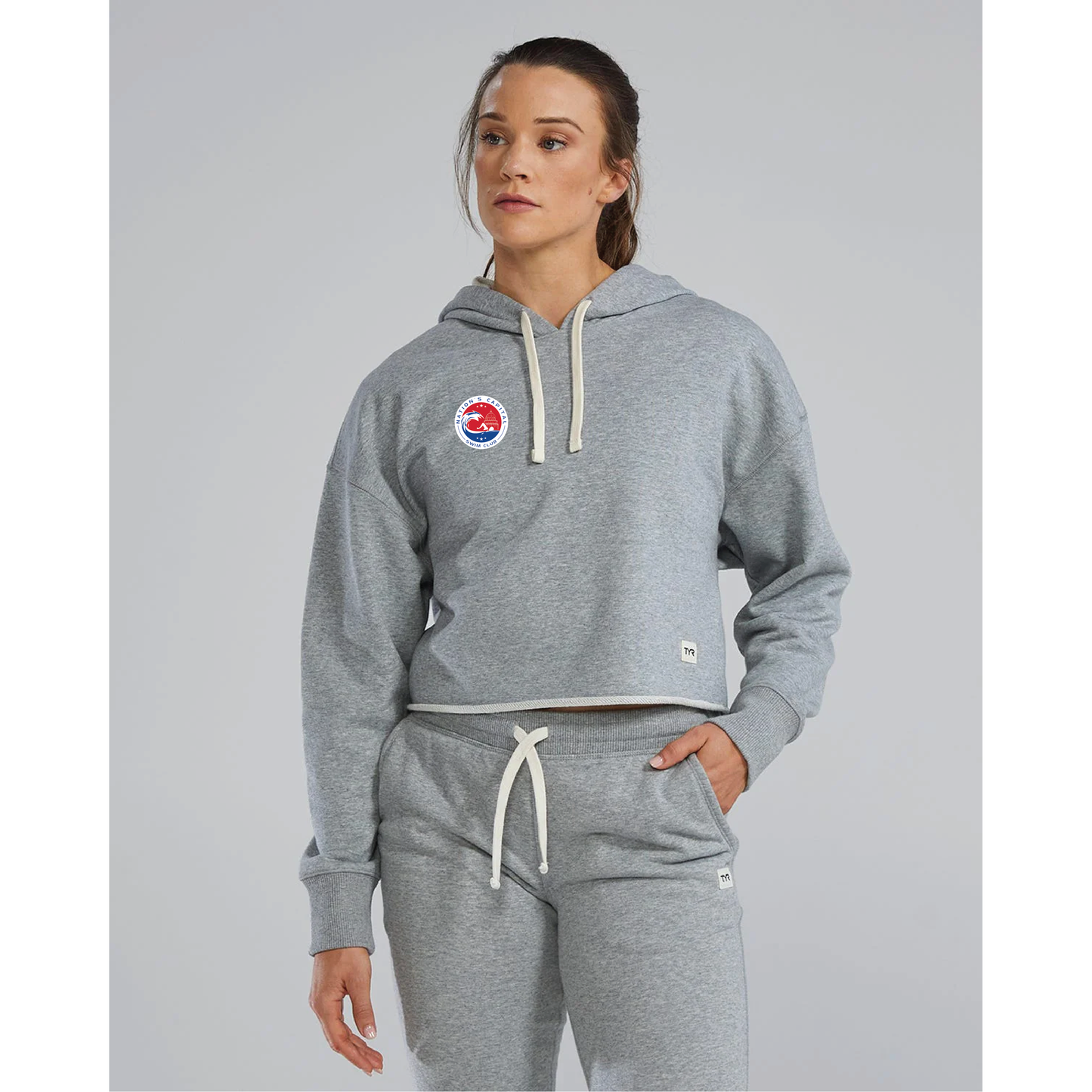 NCAP TYR Women's Ultrasoft Heavyweight Terry Cropped Hoodie - Presale