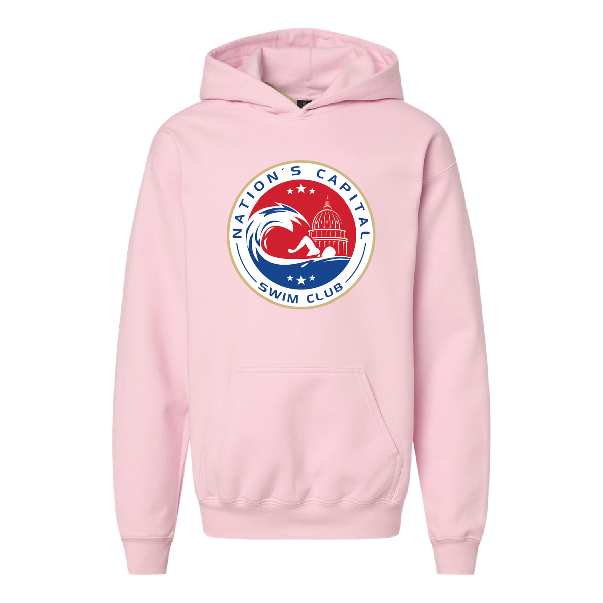 NCAP Youth Gildan Softstyle Midweight Pink Hoodie - Presale