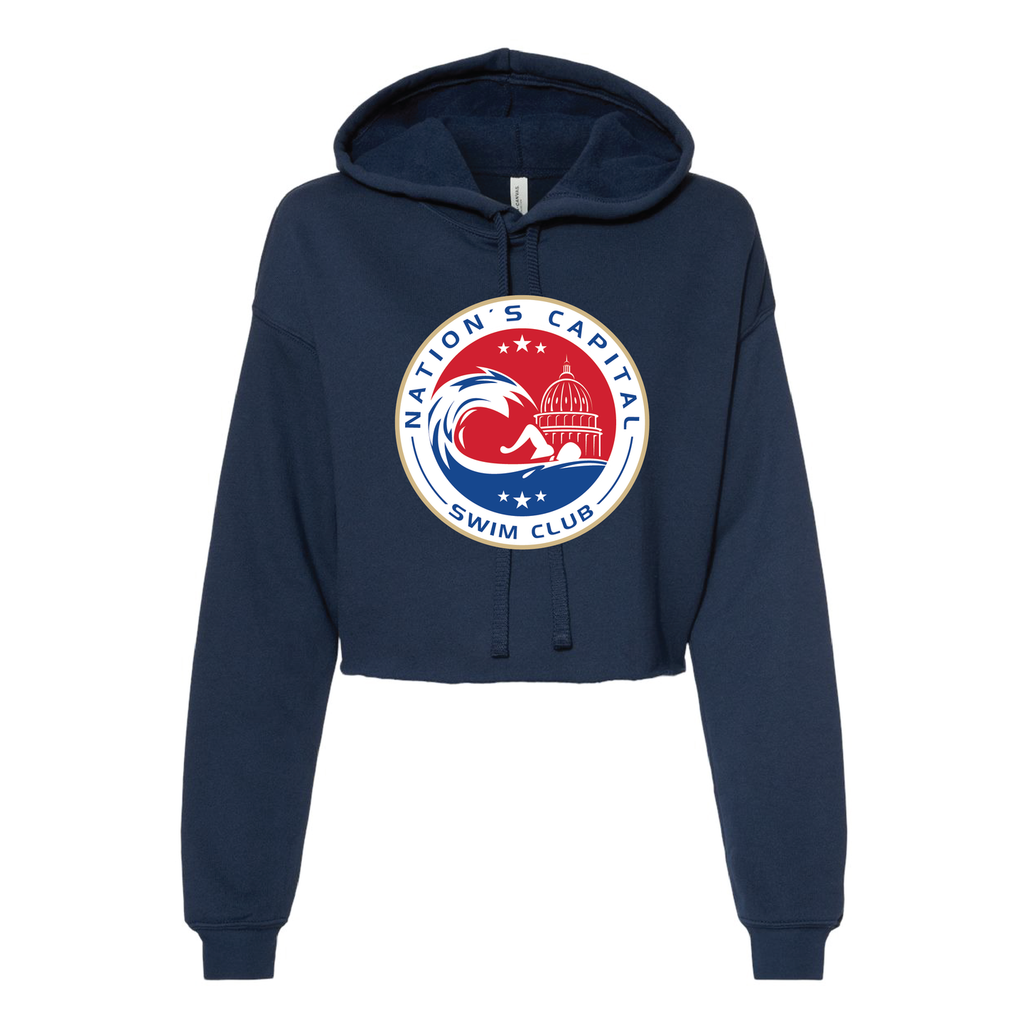 NCAP Cropped Navy Hoodie